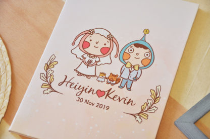 證書套｜客製A4精裝粉紅結婚證書套