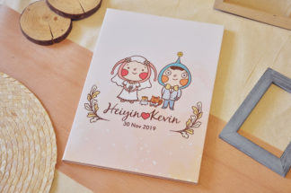 證書套｜客製A4精裝粉紅結婚證書套