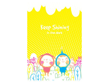 Risograph Print｜Keep Shining in the Dark